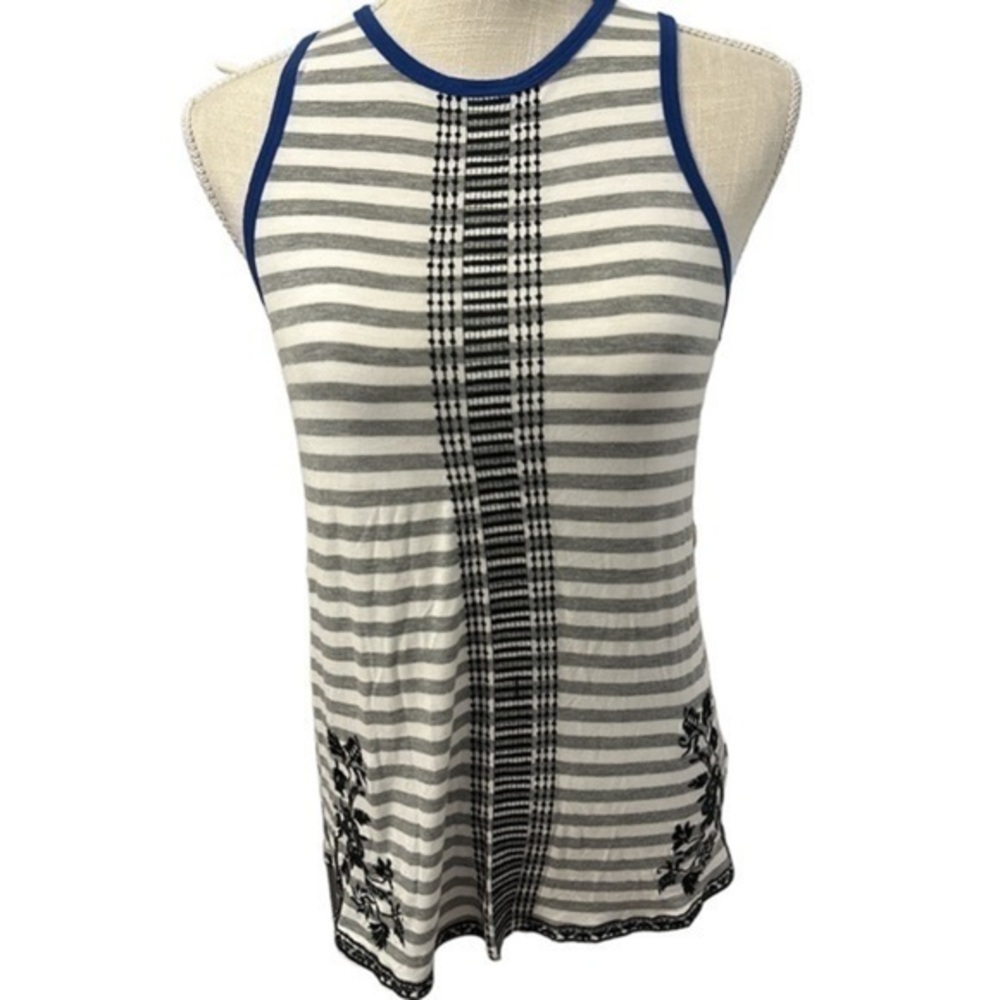 THML tank with embroidery on the front, back‎ and zippered back. Size XS​